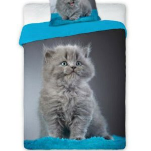 Animal Pictures kat-poes-duvet-cover-set-grey